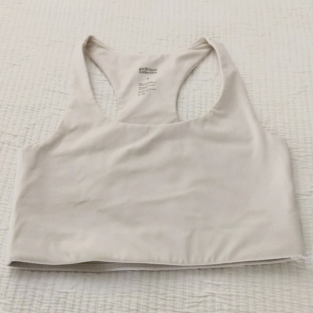 Girlfriend Collective ivory paloma bra (S)